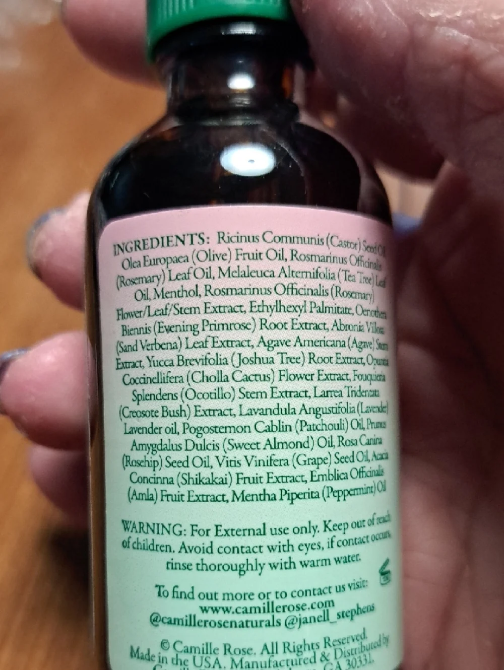 Rosemary Oil Strengthening Hair + Scalp Drops — Green - Picture 3 of 3